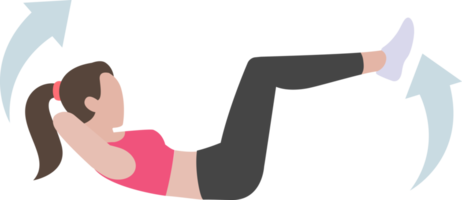 mujer entrenamiento fitness y ejercicios png