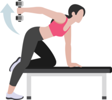 mujer entrenamiento fitness y ejercicios png