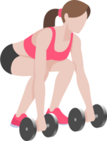 Woman workout fitness png