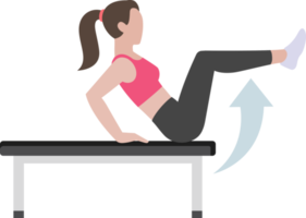 mujer entrenamiento fitness y ejercicios png