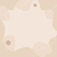 abstract cream shapes background. illustration. photo