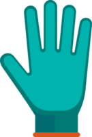 Glove flat color png