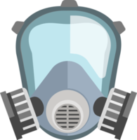 gas mask flat color png