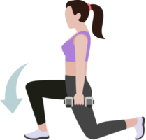 mujer entrenamiento fitness y ejercicios png