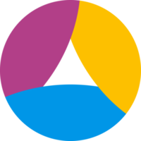 élément de logo de couleur abstraite png