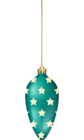 Christmas balls ornaments hanging on gold thread png