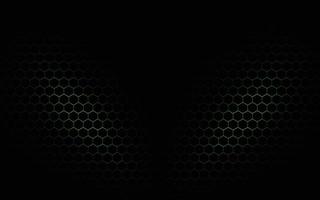 Hexagon green technology background vector