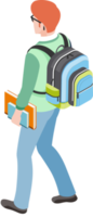 estudiante de color plano png