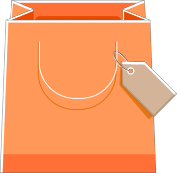 símbolo de cor de sacolas de compras png