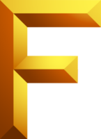alfabet goud kleur stijl png