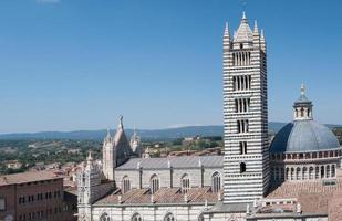 Aerial view of Siena cathedral. Italy photo