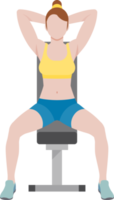 Woman workout fitness png