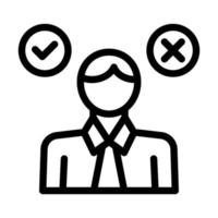 Decision Icon Design vector
