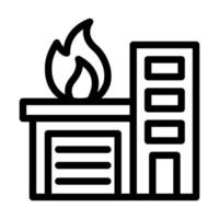 Fire Station Icon Design vector