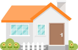 House flat color png