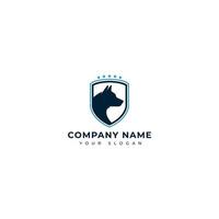 Security dog logo vector design template