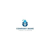 Water drop logo vector design template