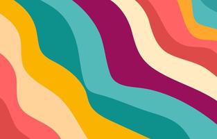 Colorful Groovy background design concept vector