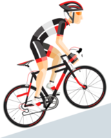 Road bicycle flat color png