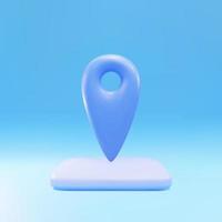 3d Checkmark icon. Approvement concept. Geolocation map mark, point location. Vector illustration.