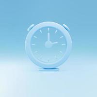 3d Round clock. Time-keeping , measurement of time, time management and deadline concept. Vector illustration.