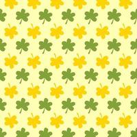 Vector seamless pattern with yellow and green leaves