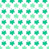 Vector seamless pattern with green leaves