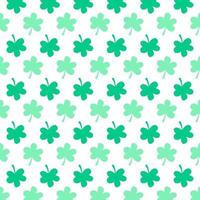 Vector seamless pattern with green leaves