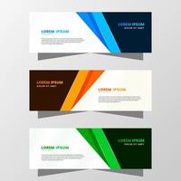 Vector Graphic of Abstract Banner Design. with modern Blue, Orange and Green color scheme. Suitable for banner sale, presentation, promotion, flyer, poster and brochure.