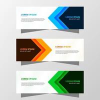 Vector Graphic of Abstract Banner Design. with modern Blue, Orange and Green color scheme. Suitable for banner sale, presentation, promotion, flyer, poster and brochure.