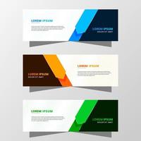 Vector Graphic of Abstract Banner Design. with modern Blue, Orange and Green color scheme. Suitable for banner sale, presentation, promotion, flyer, poster and brochure.