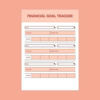 Budget Planner Vector Template