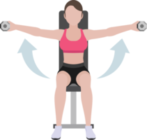 woman workout fitness and exercises png