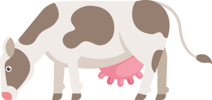 vaca color plano png