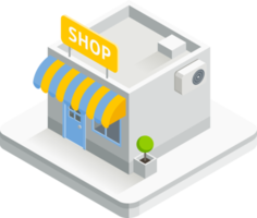 Shop isometric icon png