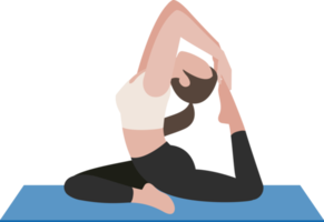 Yoga postures exercises png