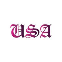 USA Letter logo design, USA vector logo,  USA with shape,  USA template with matching color, USA logo Simple, Elegant,  USA Luxurious Logo, USA Vector pro, USA Typography,