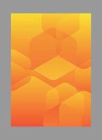 Set Minimal geometric background with fluid gradient. Dynamic shapes composition. Eps10 vector