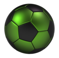 Ilustración 3d de balón de fútbol png