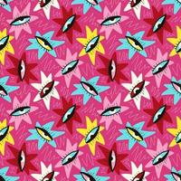 seamless pattern with Ethnical magical mystical eyes. vector