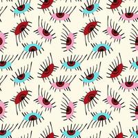 seamless pattern with Ethnical magical mystical eyes. vector