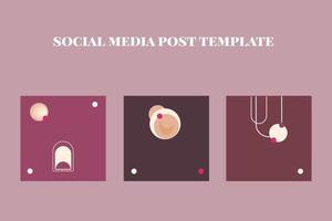 Sales social media post template vector
