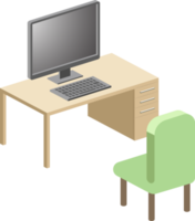 illustration de bureau d'ordinateur png