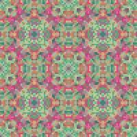 Mediterranean mosaic seamless pattern design, Repeat textile design. Fabric print vector