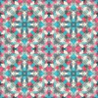 Mediterranean mosaic seamless pattern design, Repeat textile design. Fabric print vector