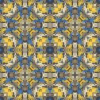 Mediterranean mosaic seamless pattern design, Repeat textile design, Fabric print. vector