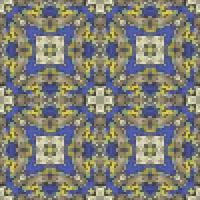 Mediterranean mosaic seamless pattern design, Repeat textile design, Fabric print. vector