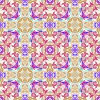 Mediterranean mosaic seamless pattern design, Repeat textile design, Fabric print. vector