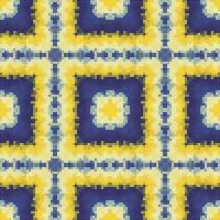 Mediterranean mosaic seamless pattern design, Repeat textile design. Fabric print vector