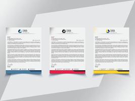 Modern Business Corporate Letterhead Template vector